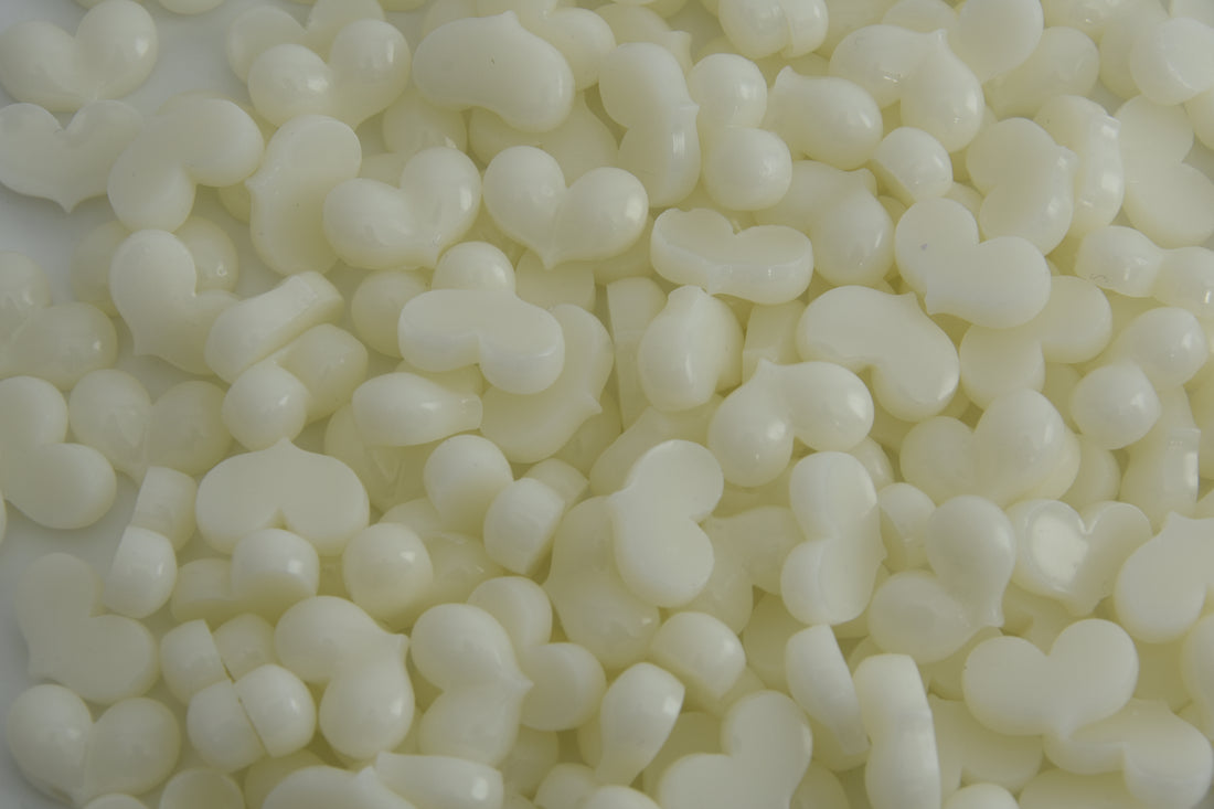 Waxkiss Love Heart Wax Beads - White Chocolate - Shimmer