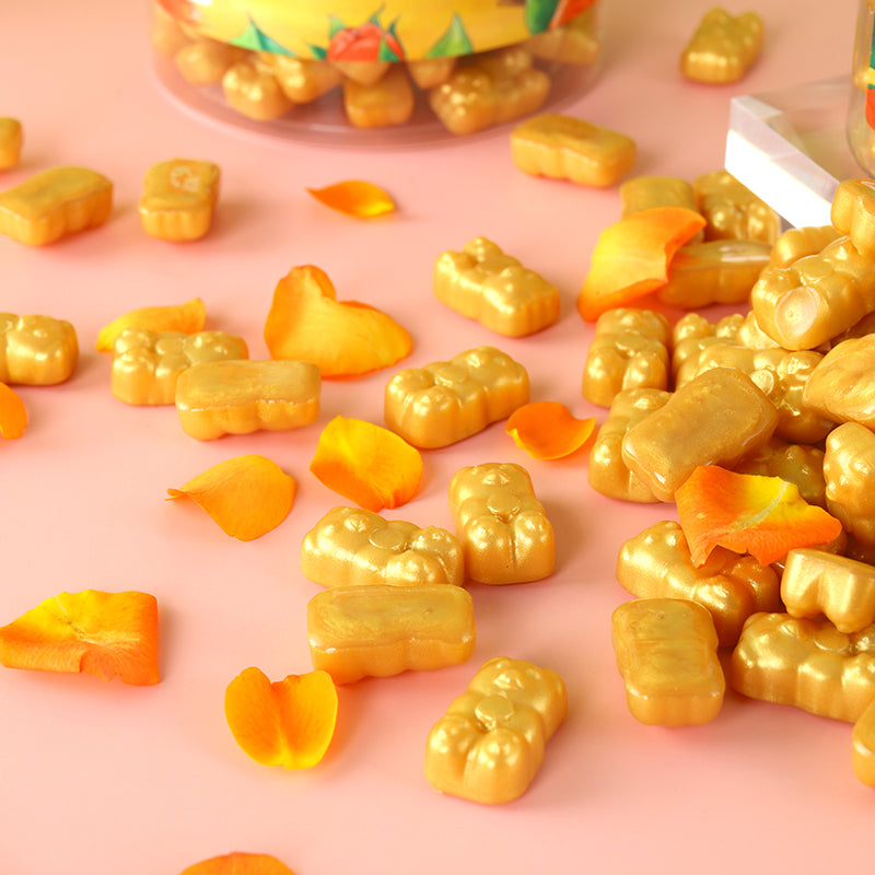Waxkiss Bear Shape Wax Gold Shimmer