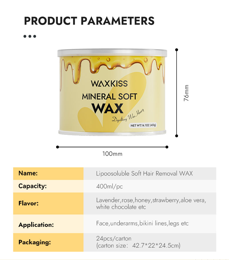 Waxkiss Professional Strip Wax - Honey