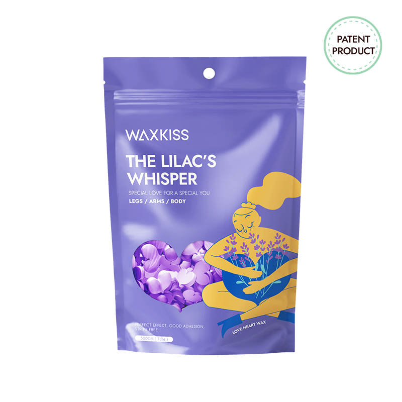 Waxkiss Love Heart Wax Beads - Lavender Purple - Shimmer