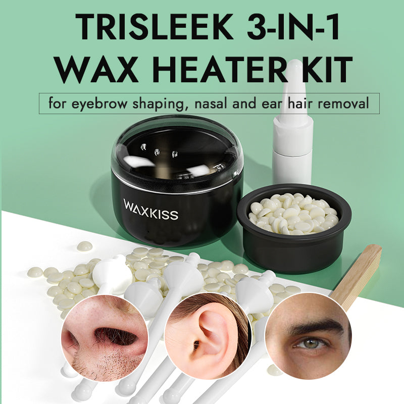 Waxkiss Trisleek 3-In-1 Wax Heater Kit For Eyebrow, Nasal And Ear Hair Removal