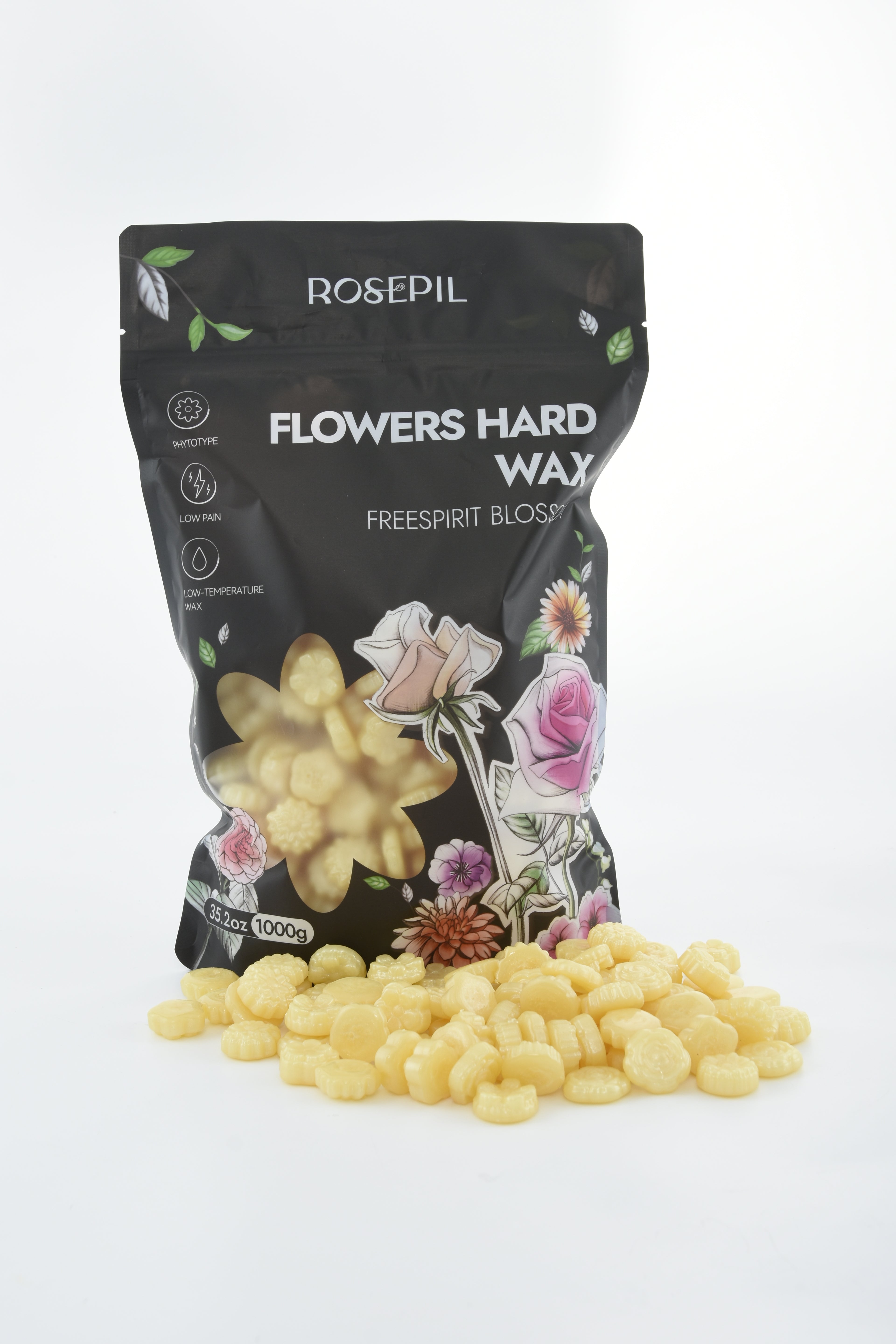 Rosepil Flower Shape Wax - Yellow Lemon