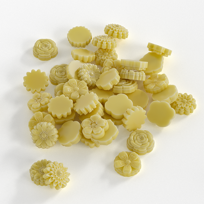 Rosepil Flower Shape Wax - Yellow Lemon
