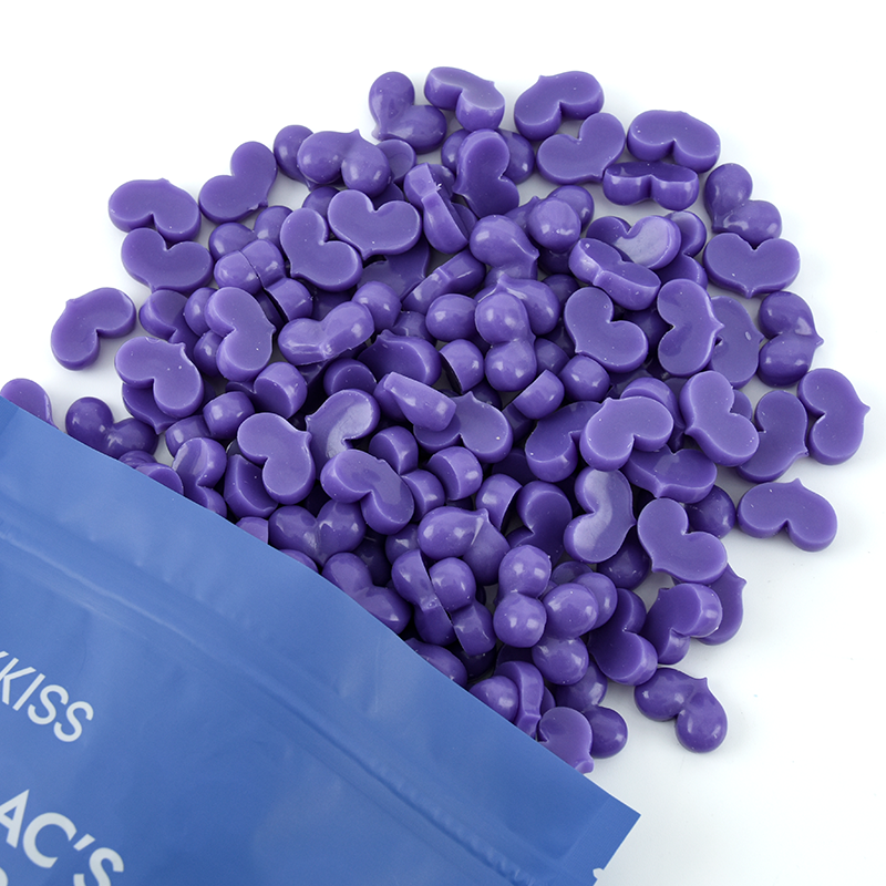 Waxkiss Love Heart Wax Beads - Lavender Purple - Shimmer