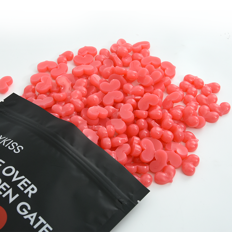 Waxkiss Love Heart Wax Beads - Cactus Blossom Red - Shimmer