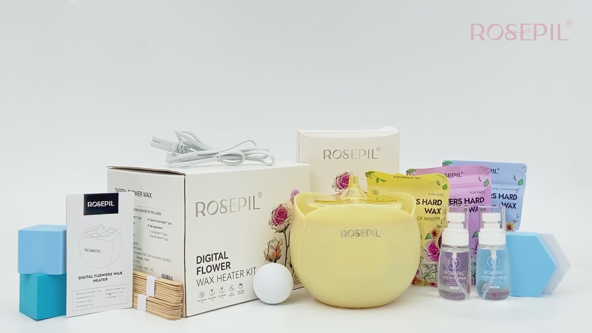 Rosepil Digital Flower Wax Warmer Kit - Purple
