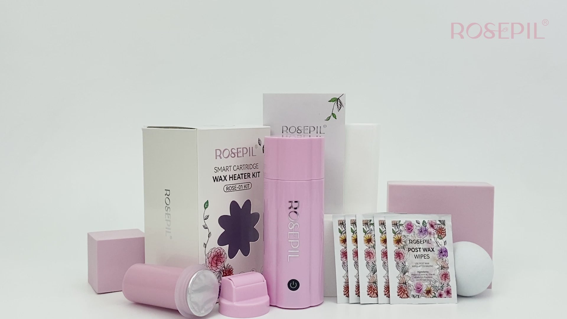 Rosepil Smart Cartridge Wax Heater Kit- Rose (Mini)