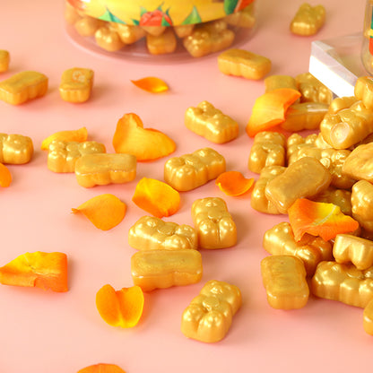 Waxkiss Bear Shape Wax Gold Shimmer