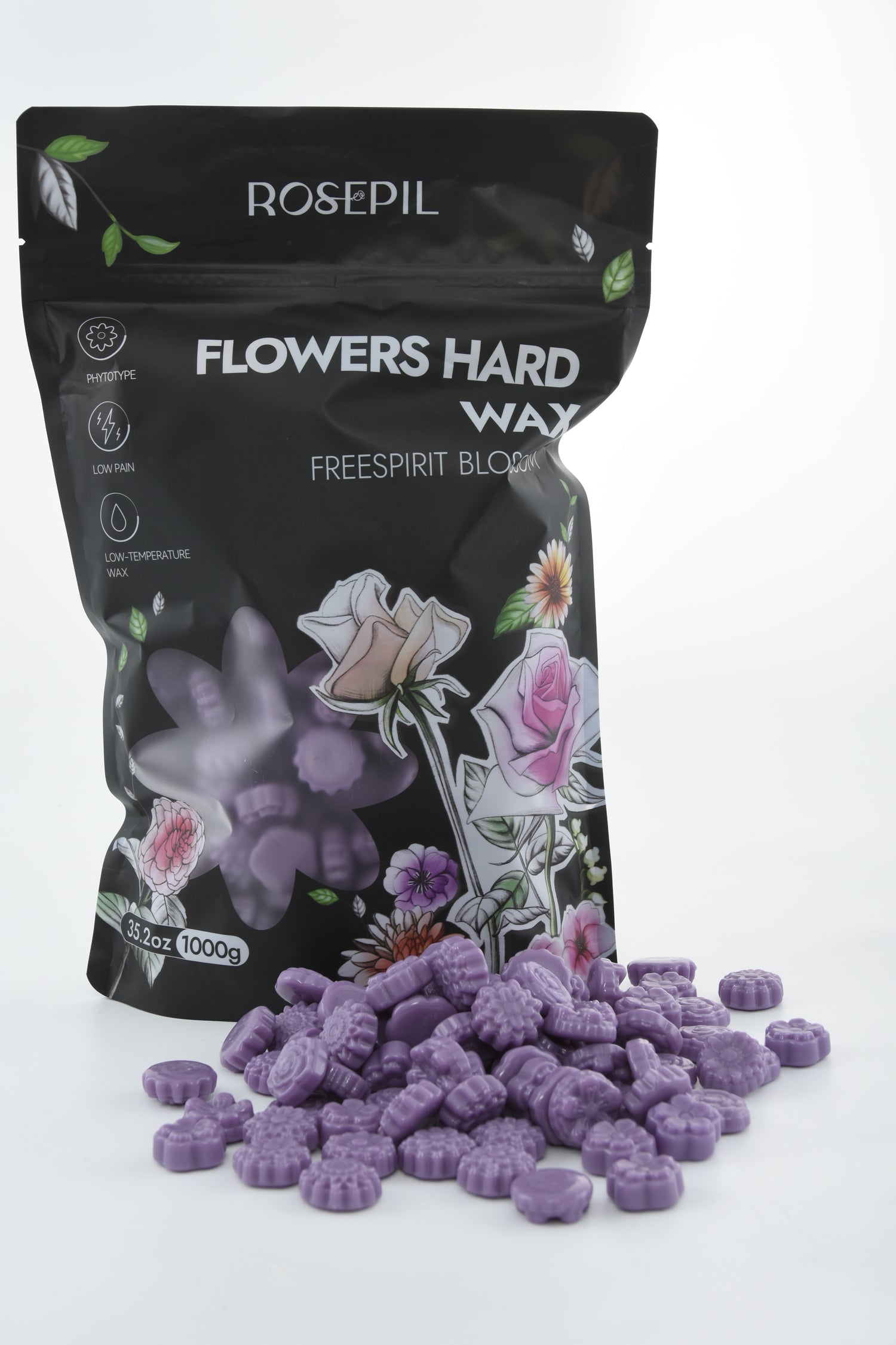 Rosepil Flower Shape Wax - Purple Lavender