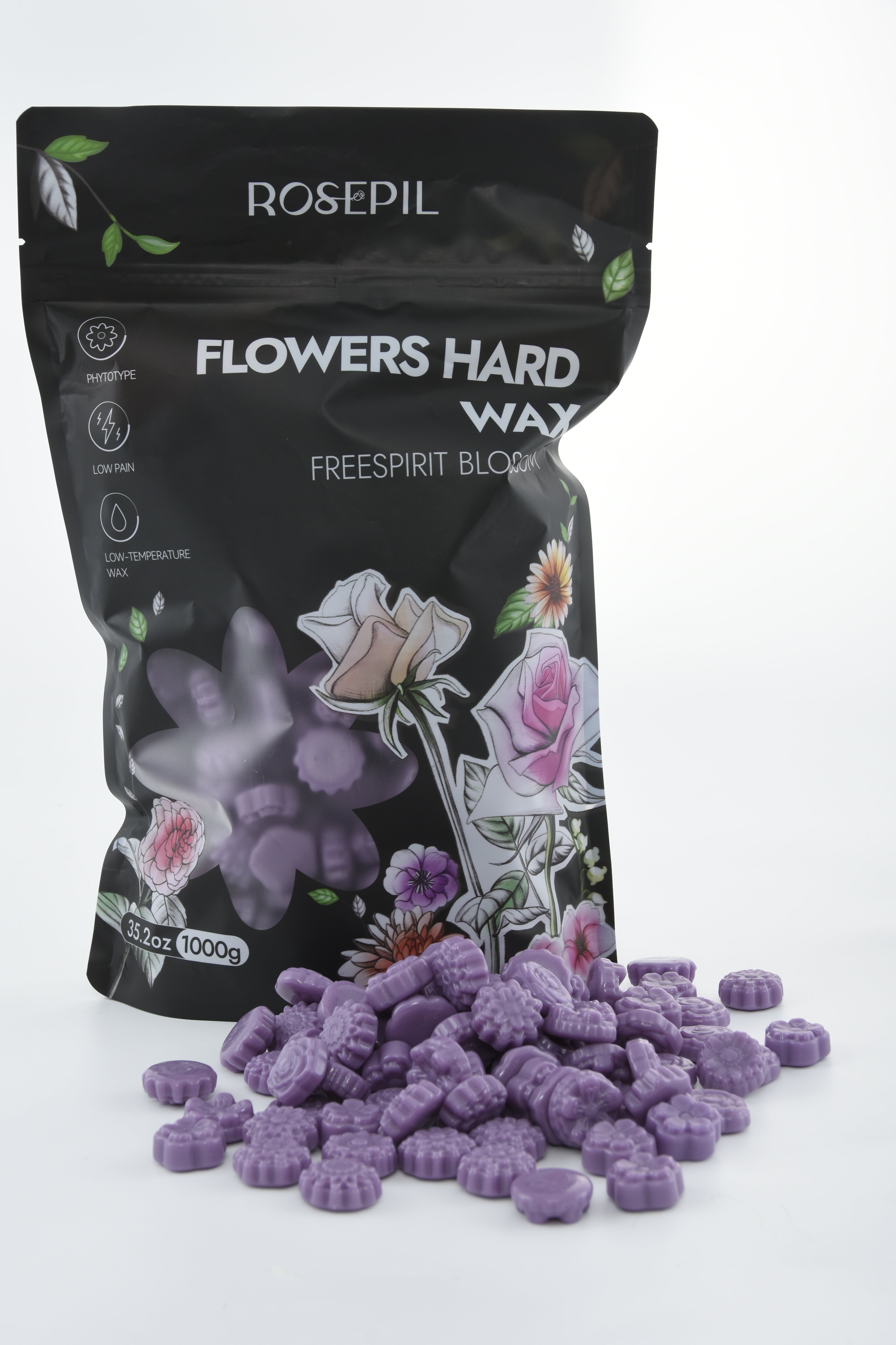 Rosepil Flower Shape Wax - Purple Lavender