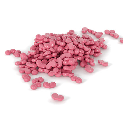Waxkiss Love Heart Wax Beads - Pink Rose - Shimmer